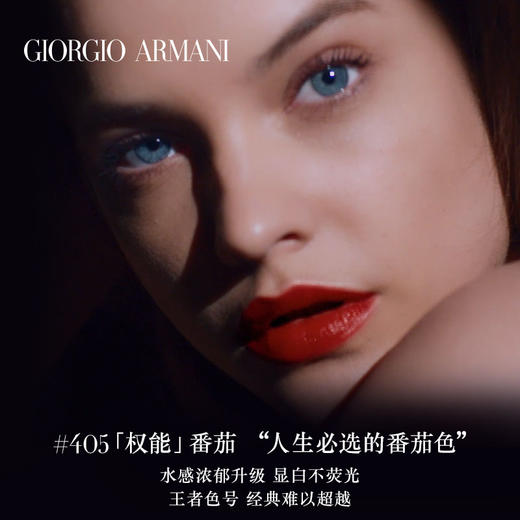 阿玛尼Armani新款权利LipPower权力权利黑细管口红唇膏405# 商品图1