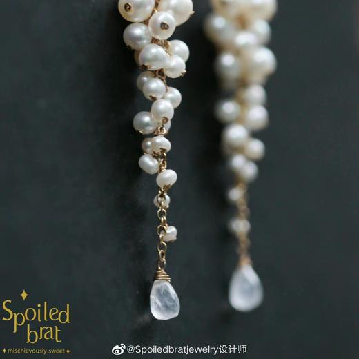 SpoiledBrat Jewelry 瀑布系列珍珠耳环 商品图0