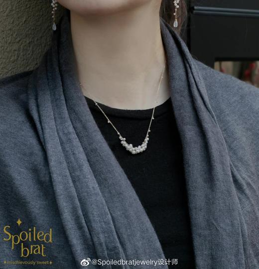 SpoiledBrat Jewelry 瀑布系列珍珠项链 商品图3