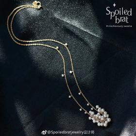 SpoiledBrat Jewelry 瀑布系列珍珠项链