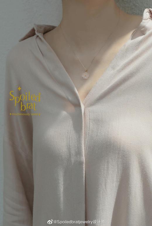 SpoiledBrat Jewelry桃花系列18K金项链 商品图3