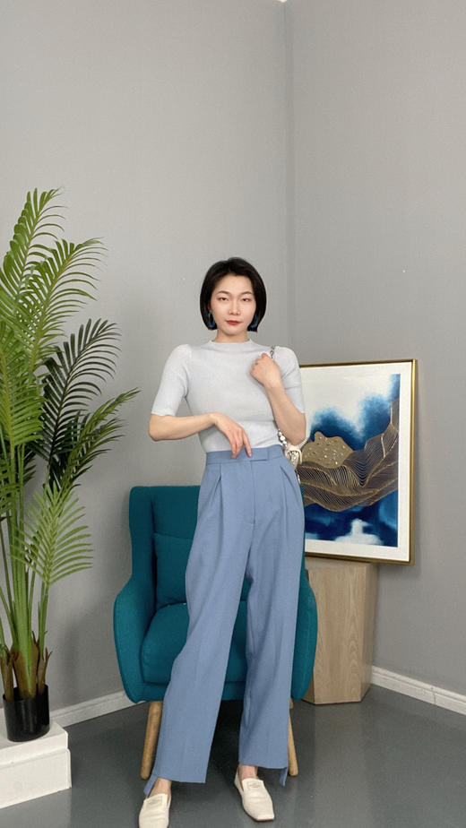 臣禾【无缝针织T】 德国扬子羊毛全成型打底针织衫S211091122 商品图8