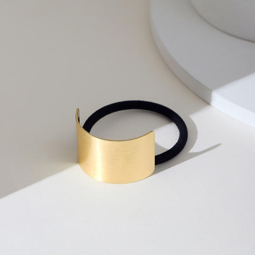 Oflye潮流饰品 金属扎头发皮筋女扎马尾重工头绳网红发圈简约ins风气质韩国发饰 商品图3