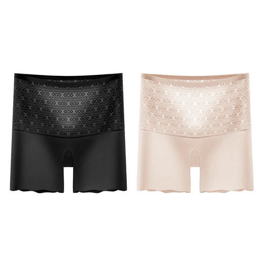 洁丽雅内裤女高腰舒适透气高弹安全裤玻尿酸裆女士平角裤 商品图6