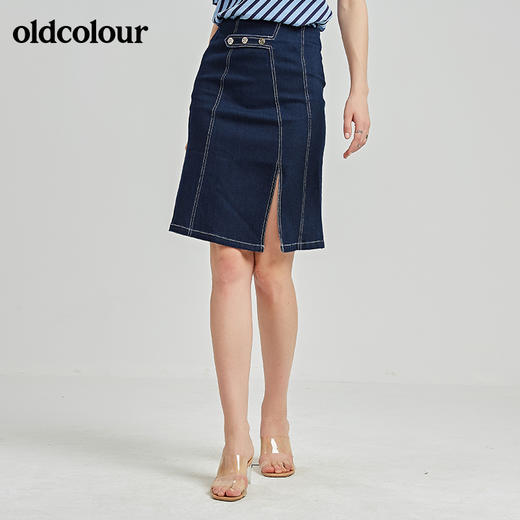 oldcolour秋季商场同款气质百搭中裙女N21065181 商品图2