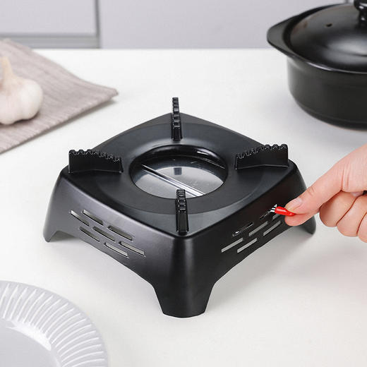 【铝制方炉】家用铝合金方形酒精炉酒店干锅炉通用便携耐用小火锅炉家庭 商品图6