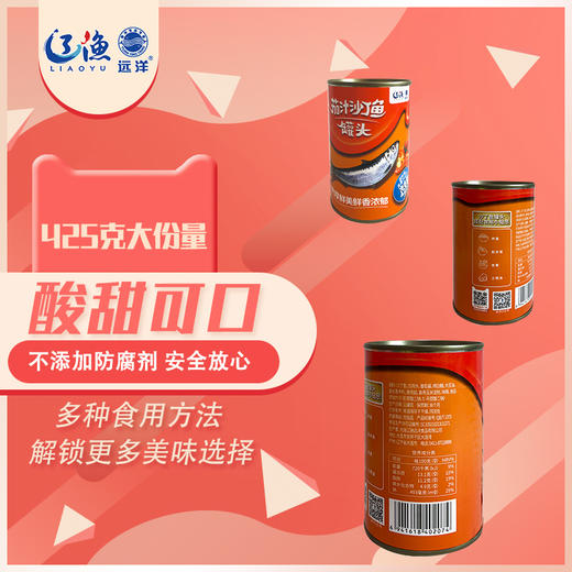 辽渔远洋 425g茄汁沙丁鱼罐头 商品图3