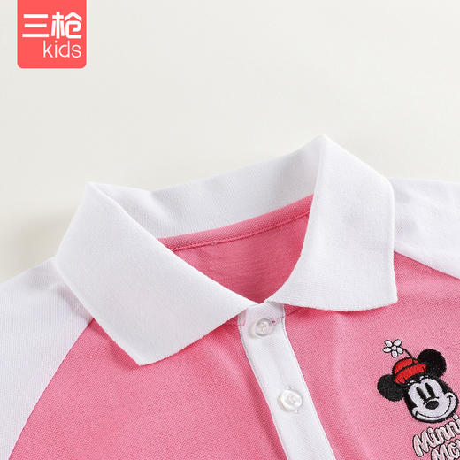 Threegun三枪 男童/女童少儿针织Polo儿童短袖T恤-2D249A011 商品图2