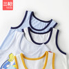 Threegun三枪 【舒肤弹力棉】男童打底儿童背心（两枚装）-3D039A011 商品缩略图8