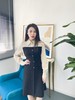 臣禾撞色单排扣设计显瘦连衣裙K221020702 现货 商品缩略图0