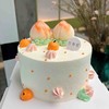 （可定制无蔗糖）萌萌的寿桃蛋糕 / 纯动物奶油 / 多尺寸可选 商品缩略图0