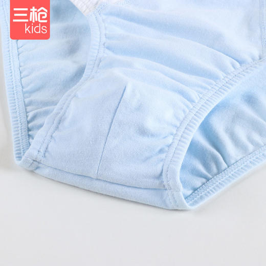 Threegun三枪 【舒肤弹力棉】男童三角儿童内裤（4条装）-4D045B011 商品图5