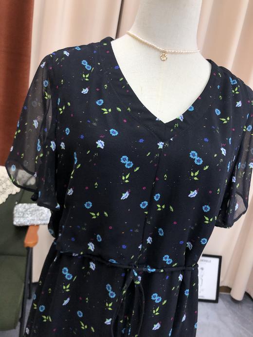 丁摩  夏时尚沙滩裙桑蚕丝裙子印花真丝连衣裙Q122010-DR299 商品图3