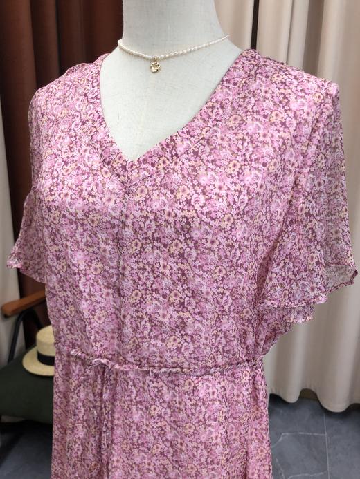 丁摩  夏时尚沙滩裙桑蚕丝裙子印花真丝连衣裙Q122010-DR299 商品图9