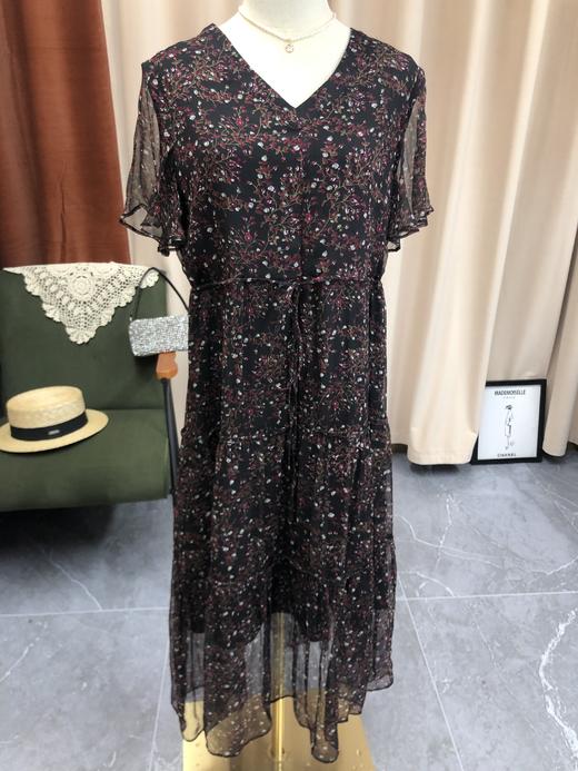 丁摩  夏时尚沙滩裙桑蚕丝裙子印花真丝连衣裙Q122010-DR299 商品图2