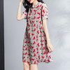 丁摩 夏季真丝连衣裙时尚宽松A字桑蚕丝裙子连衣裙Q122029 商品缩略图0