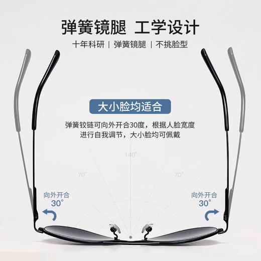 威古氏VEGOOS墨镜  男女款偏光驾驶镜  日夜两用驾驶镜，偏光护目，过滤杂乱光线 商品图4