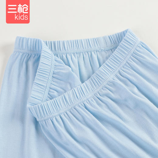 Threegun三枪 【莫代尔】少儿圆领家居套儿童家居服睡衣-8D097D011 商品图4