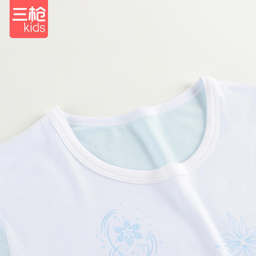 Threegun三枪 【莫代尔】女童圆领中袖中裤家居服儿童家居服睡衣-8D092D011 商品图2