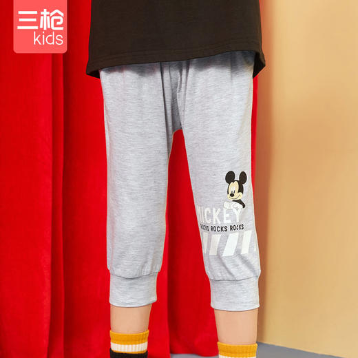 Threegun三枪 【舒肤薄棉】男童/女童少儿休闲七分裤-6D051B011 商品图8