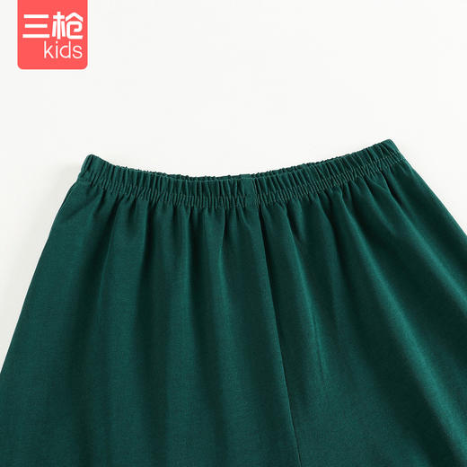 Threegun三枪 【水柔棉】少儿圆领短袖中裤家居套儿童家居服睡衣-8D145D011 商品图4