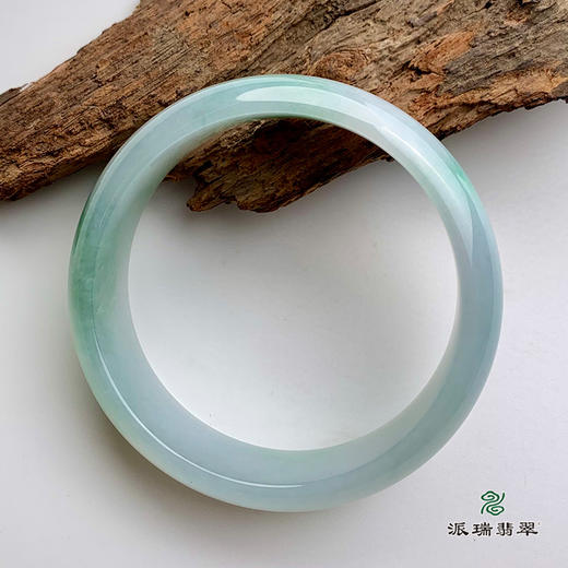 派瑞翡翠 翡翠手镯 糯冰种 绿色 商品图2