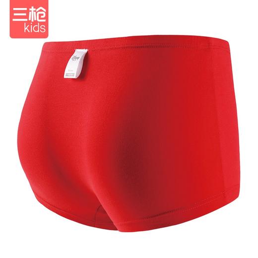 Threegun三枪 【舒肤弹力棉】女童节庆款平角短裤四角儿童内裤（1条装）-5D096B011 商品图1