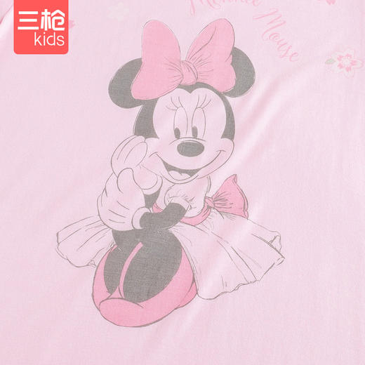 Threegun三枪 【莫代尔】女童圆领短袖儿童睡裙家居裙-7D099A011 商品图3