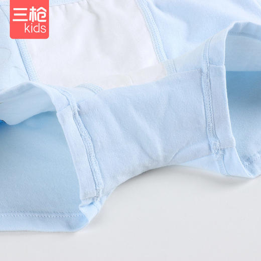 Threegun三枪 【舒肤弹力棉】男童平角短裤四角儿童内裤（4条装）-5D075B011 商品图6