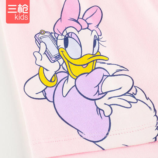 Threegun三枪 【舒肤弹力棉】女童平角短裤四角儿童内裤（4条装）-5D082B011 商品图4