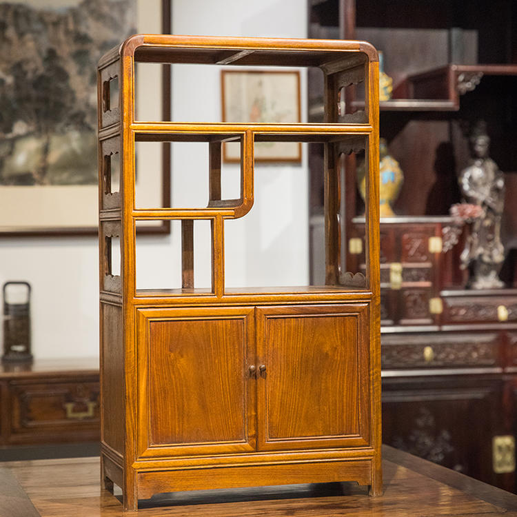 花梨木博古柜摆件