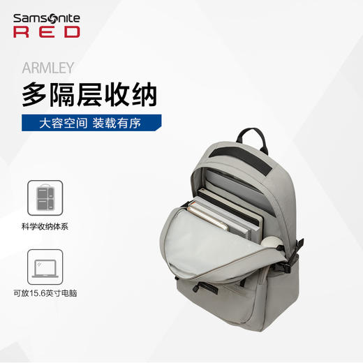 新秀丽休闲潮搭，大容转载，轻盈背负双肩包QG3*001 商品图2