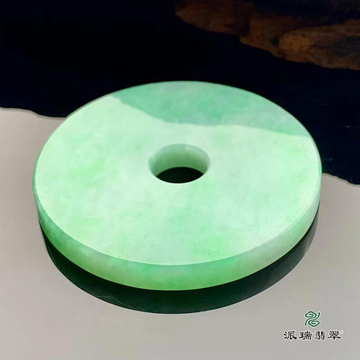 派瑞翡翠 翡翠怀古平安扣 糯种 绿色 商品图4