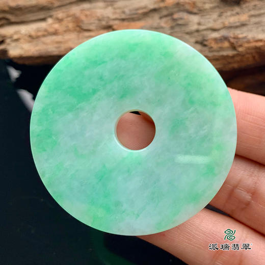 派瑞翡翠 翡翠怀古平安扣 糯种 绿色 商品图1