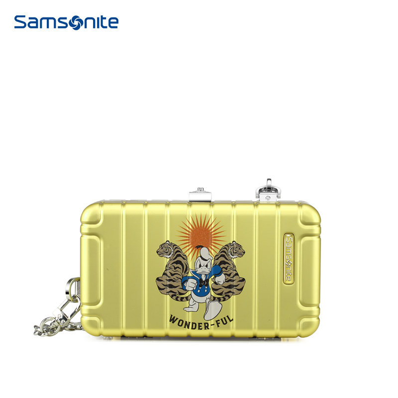 （此商品可能略有瑕疵，清仓秒杀，非质量问题不退不换，请谨慎购买）新秀丽虎年限定联名款时尚出行铝镁合金斜挎包NW0*002