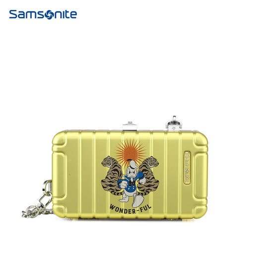 （此商品可能略有瑕疵，清仓秒杀，非质量问题不退不换，请谨慎购买）新秀丽虎年限定联名款时尚出行铝镁合金斜挎包NW0*002 商品图0