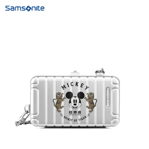 （此商品可能略有瑕疵，清仓秒杀，非质量问题不退不换，请谨慎购买）新秀丽虎年限定联名款时尚出行铝镁合金斜挎包NW0*002 商品图2