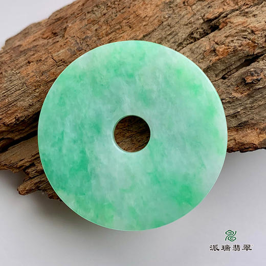 派瑞翡翠 翡翠怀古平安扣 糯种 绿色 商品图3