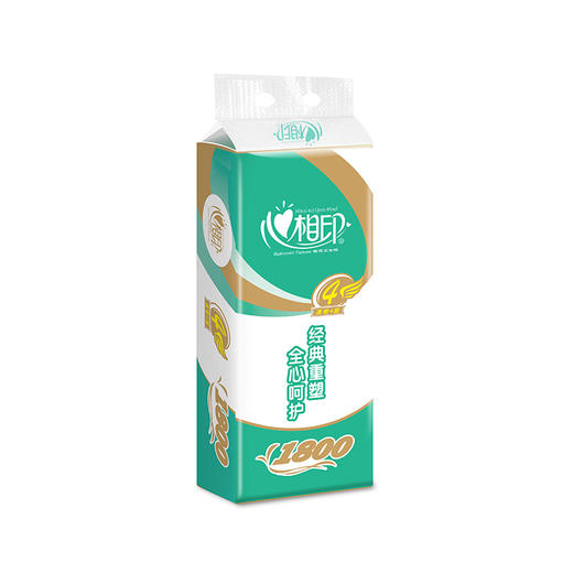 【心相印专区】经典心柔180克10粒装四层卷筒BT810   10卷*6提纸 商品图3