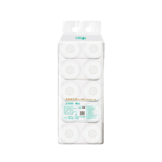 【心相印专区】经典心柔180克10粒装四层卷筒BT810   10卷*6提纸 商品图1
