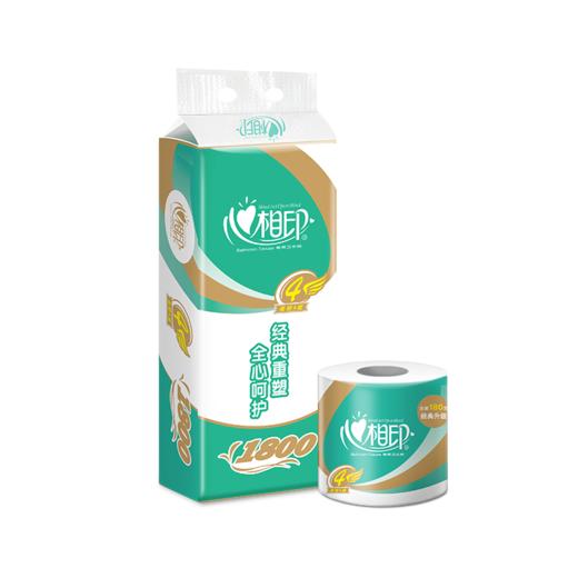 【心相印专区】经典心柔180克10粒装四层卷筒BT810   10卷*6提纸 商品图5