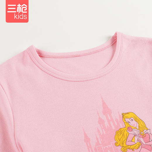 Threegun三枪 【舒肤软棉】女童圆领儿童保暖内衣套装-2D198D011 商品图4