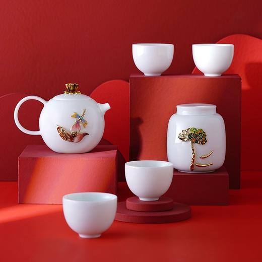 罗比罗丹圆融茶具套装 珐琅彩陶瓷功夫茶具创意商务礼品赠送 商品图5