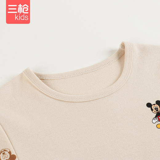 Threegun三枪 【舒肤软棉】男童圆领儿童保暖内衣套装-2D137D111 商品图4