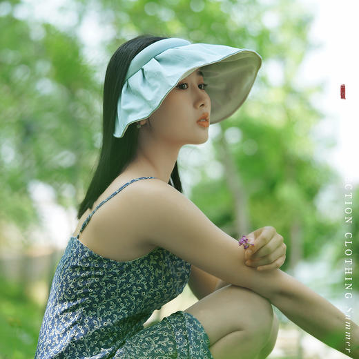 新款防晒发箍遮阳帽，时尚百搭空顶贝壳帽！【224-5】 商品图7