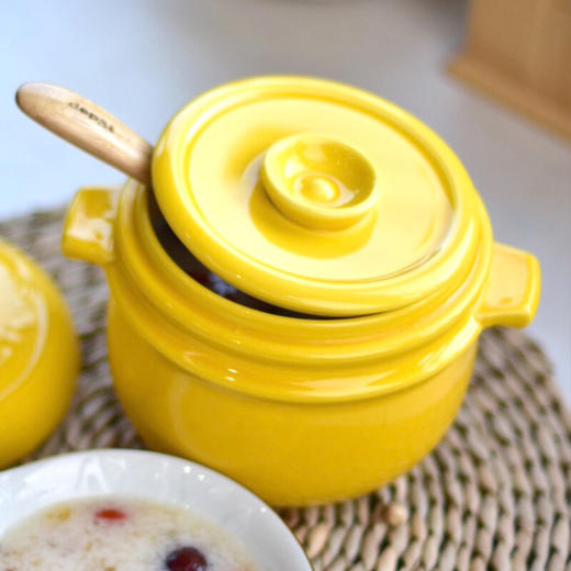 日本kdep凯得宝陶瓷双盖隔水炖盅汤锅炖锅蒸炖煲0.8L 商品图3