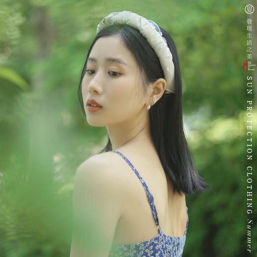 新款防晒发箍遮阳帽，时尚百搭空顶贝壳帽！【224-5】 商品图8