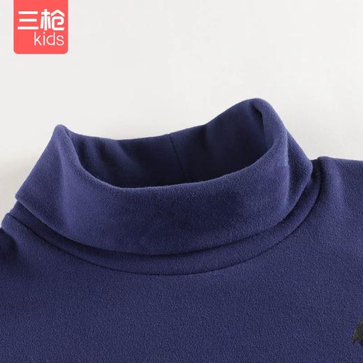 Threegun三枪 【舒肤弹力棉】男童/女童少儿两翻领儿童长袖上衣打底衫-2D331A011 商品图4