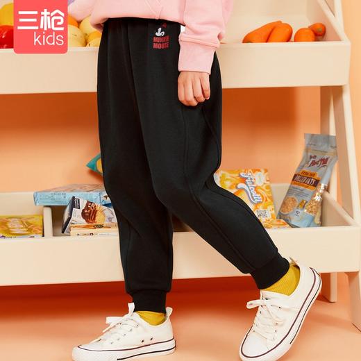 Threegun三枪 【超密绒】男童/女童少儿休闲卫裤保暖长裤-6D071B011 商品图0