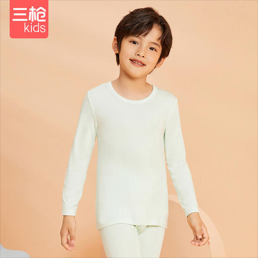 Threegun三枪 【加厚莫代尔】男童圆领儿童保暖内衣套装-2D319D011 商品图7